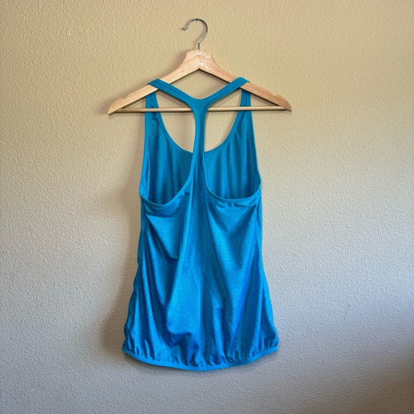 Nike dri-fit size large blue mesh racerback tank top - Picture 2 of 8